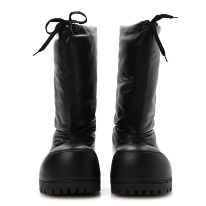 Balenciaga Shiny Super Soft Calfskin Mens Alaska High Boots 43-44 Black 3 of 7