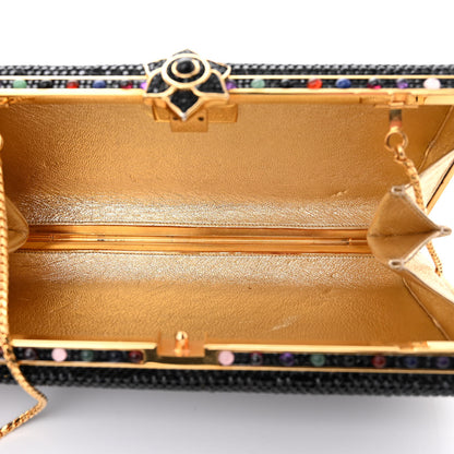 Judith Leiber Swarovski Crystal Minaudiere Clutch Black 6 of 11