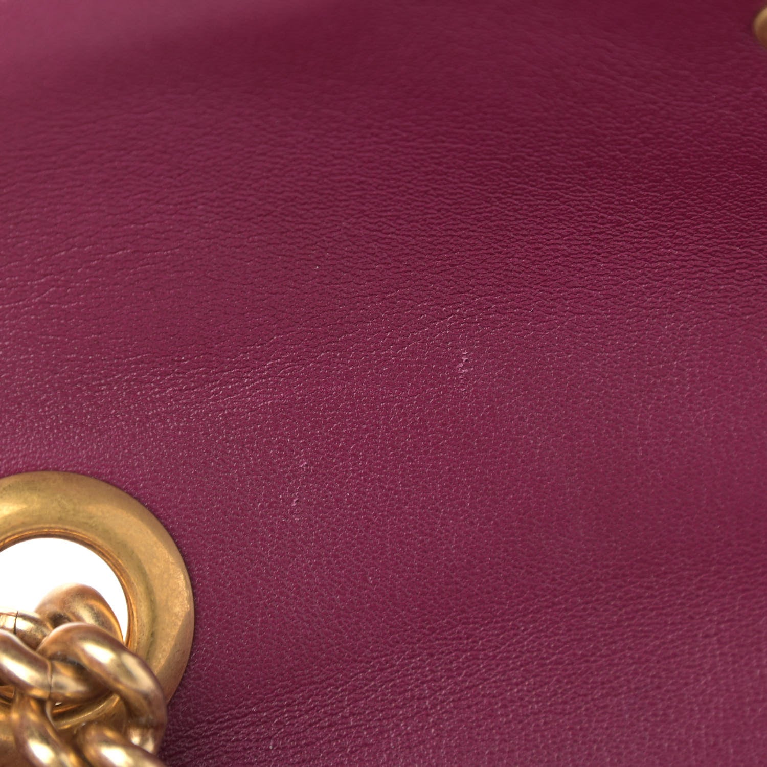 Gucci Velvet Matelasse Mini GG Marmont Shoulder Bag Fuchsia Violet Cyclamen 11 of 11