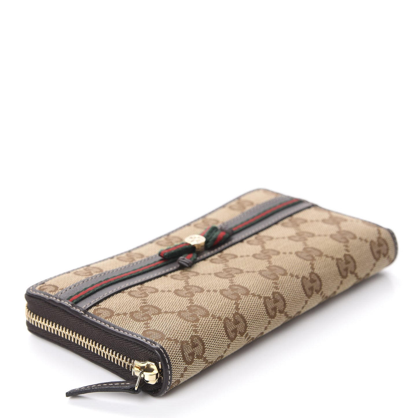Monogram Princy Zip Around Wallet Dark Brown