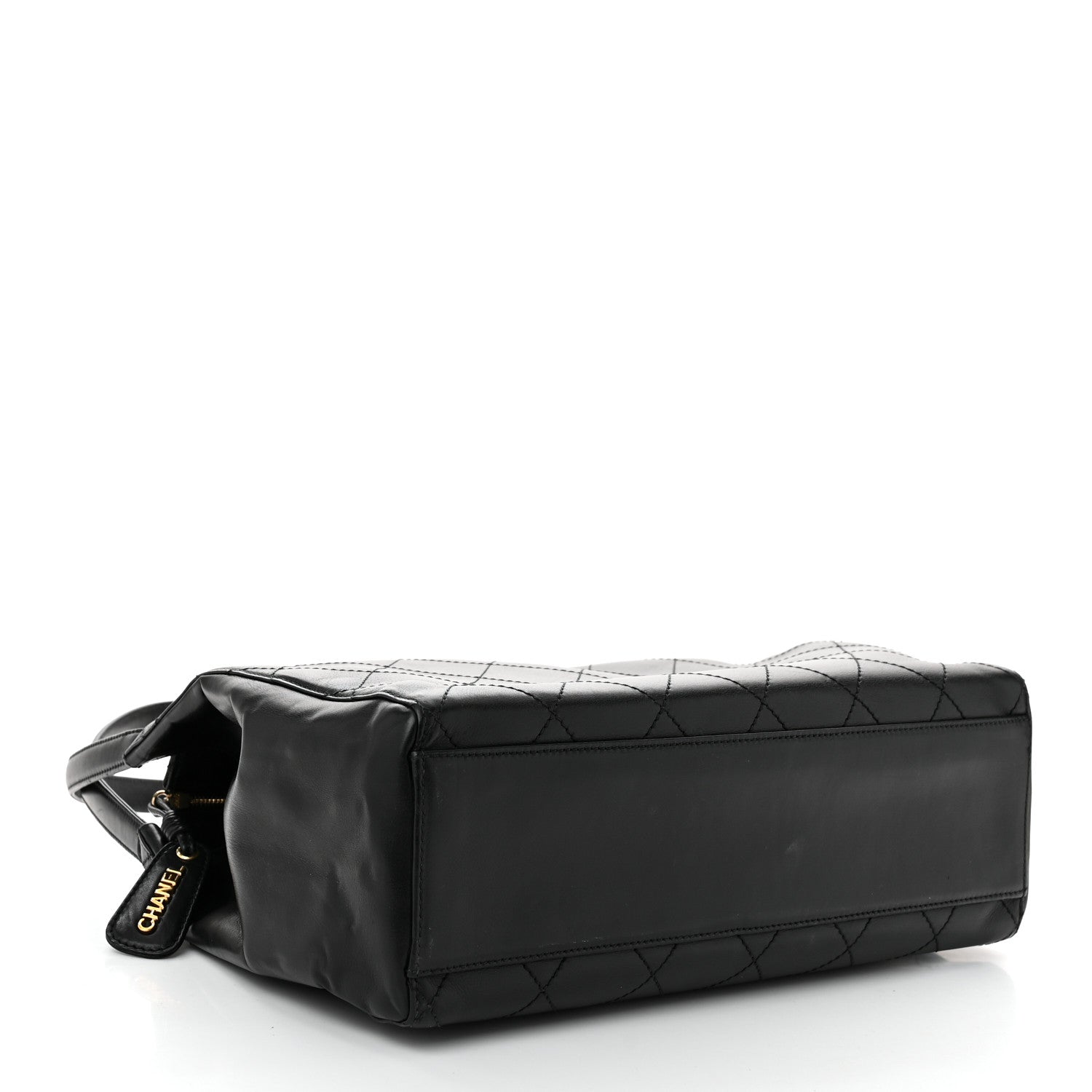 Chanel Lambskin Stitched Shoulder Bag Black 4 of 12