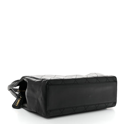Chanel Lambskin Stitched Shoulder Bag Black 4 of 12