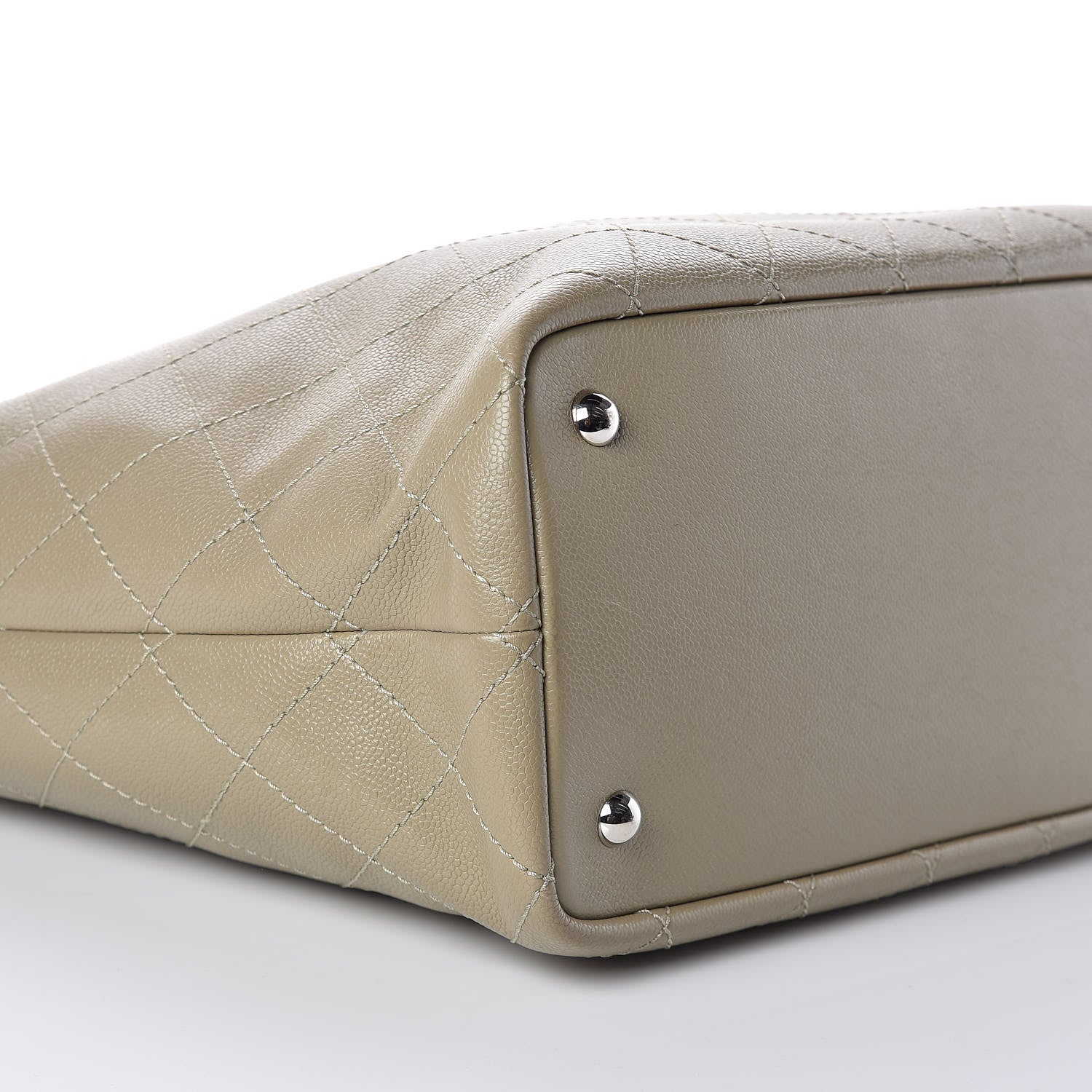 Chanel Grained Calfskin Large Shopping Fever Tote Beige 9 of 10