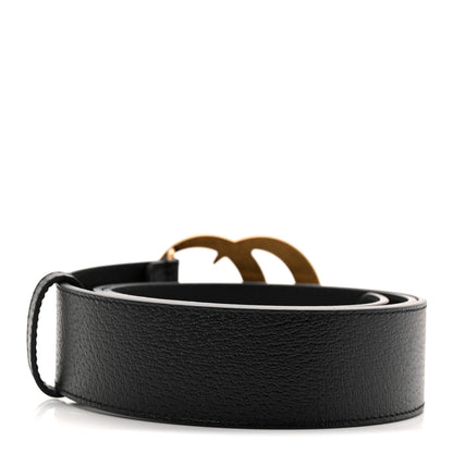 Gucci Textured Dollar Calfskin Double G 40mm Belt 90 36 Black 2 of 4