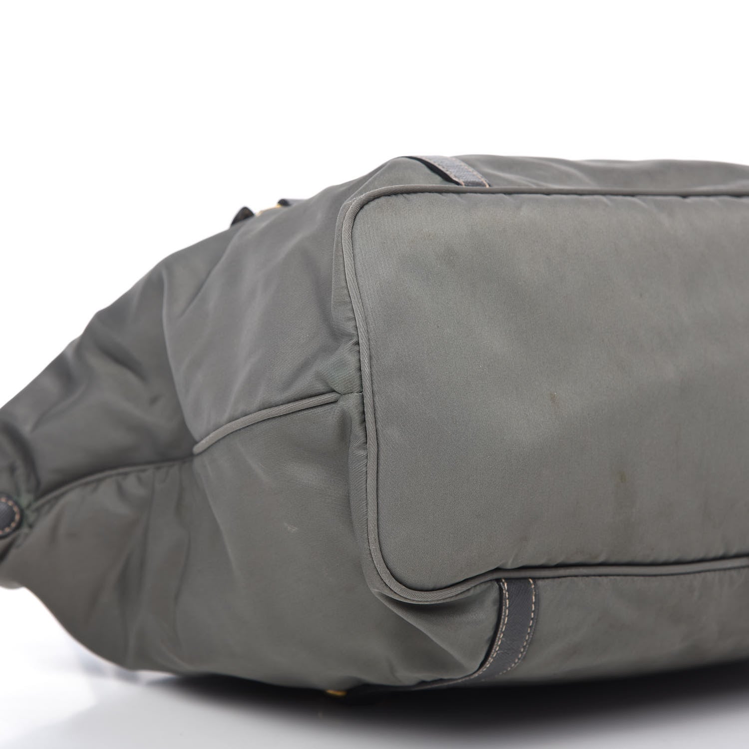 Prada Tessuto Nylon Saffiano Tote Grey 6 of 10