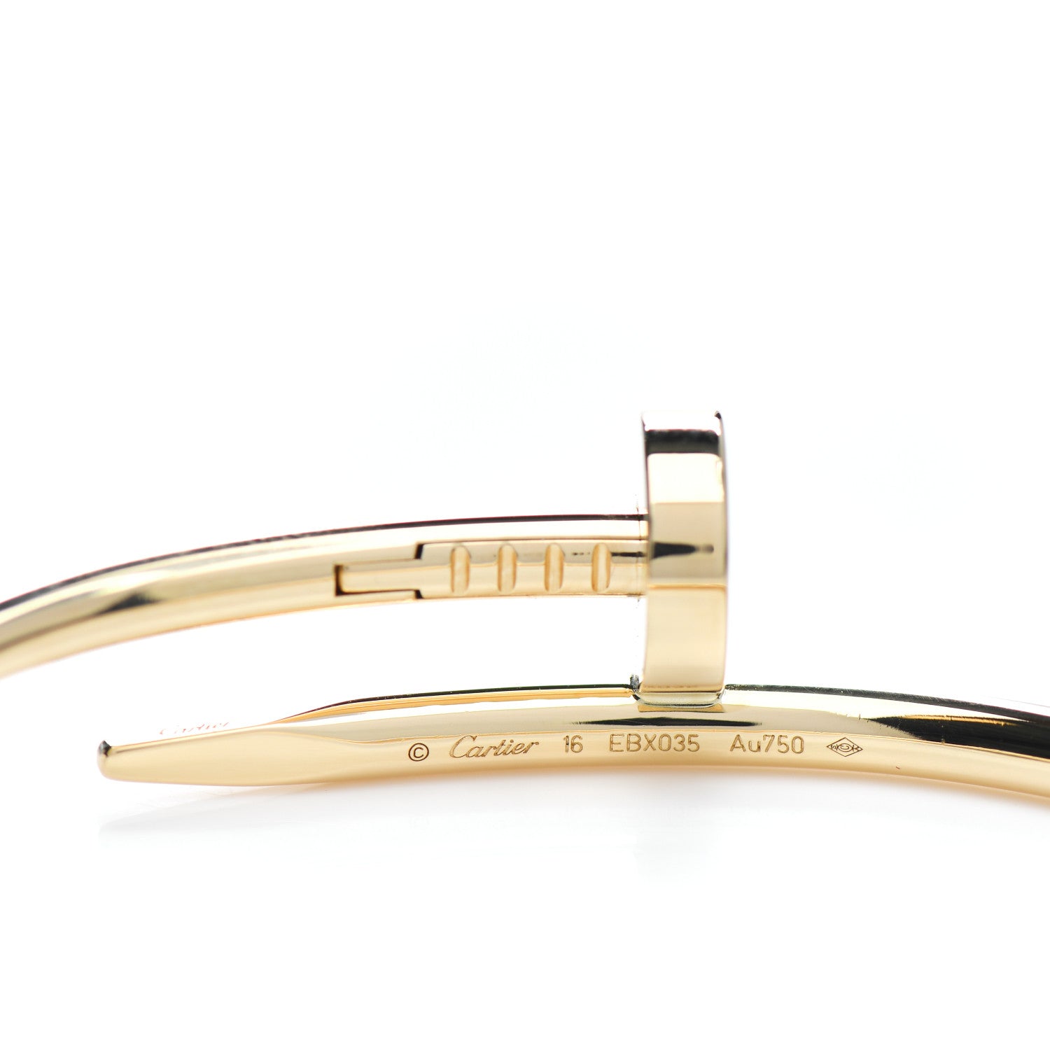 Cartier 18K Yellow Gold Juste Un Clou Bracelet 16 3 of 3