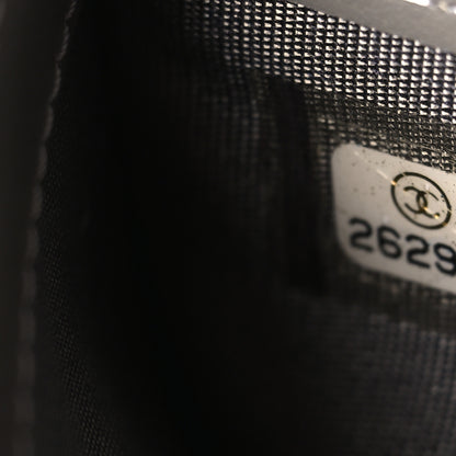 Chanel Caviar Quilted Large Boy Gusset Flap Wallet Grey 7 of 7