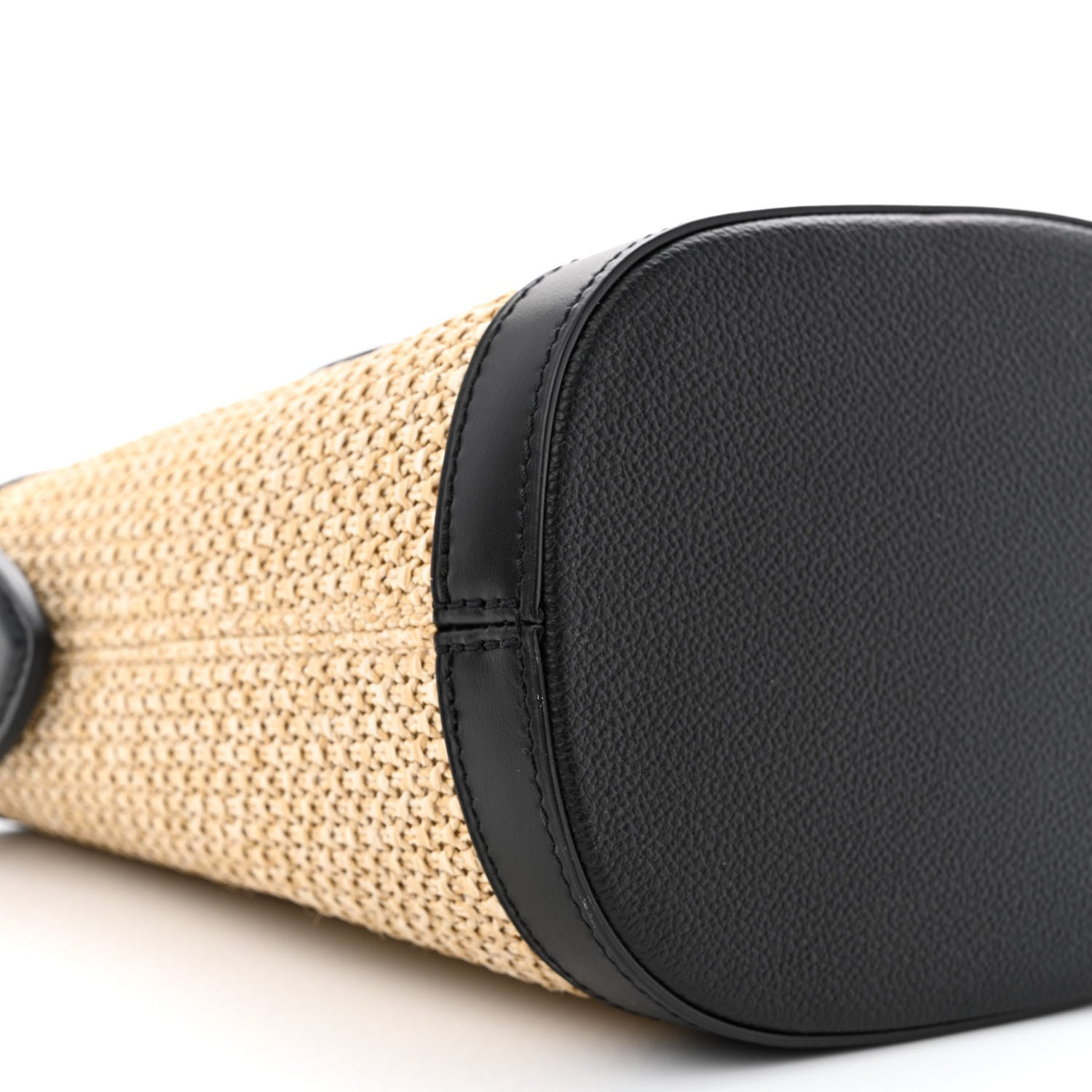 Louis Vuitton Raffia Petit Bucket Black 8 of 9