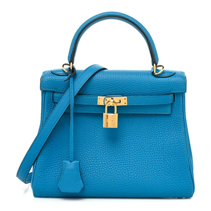Hermes Togo Kelly Retourne 25 Bleu Zanzibar 1 of 10