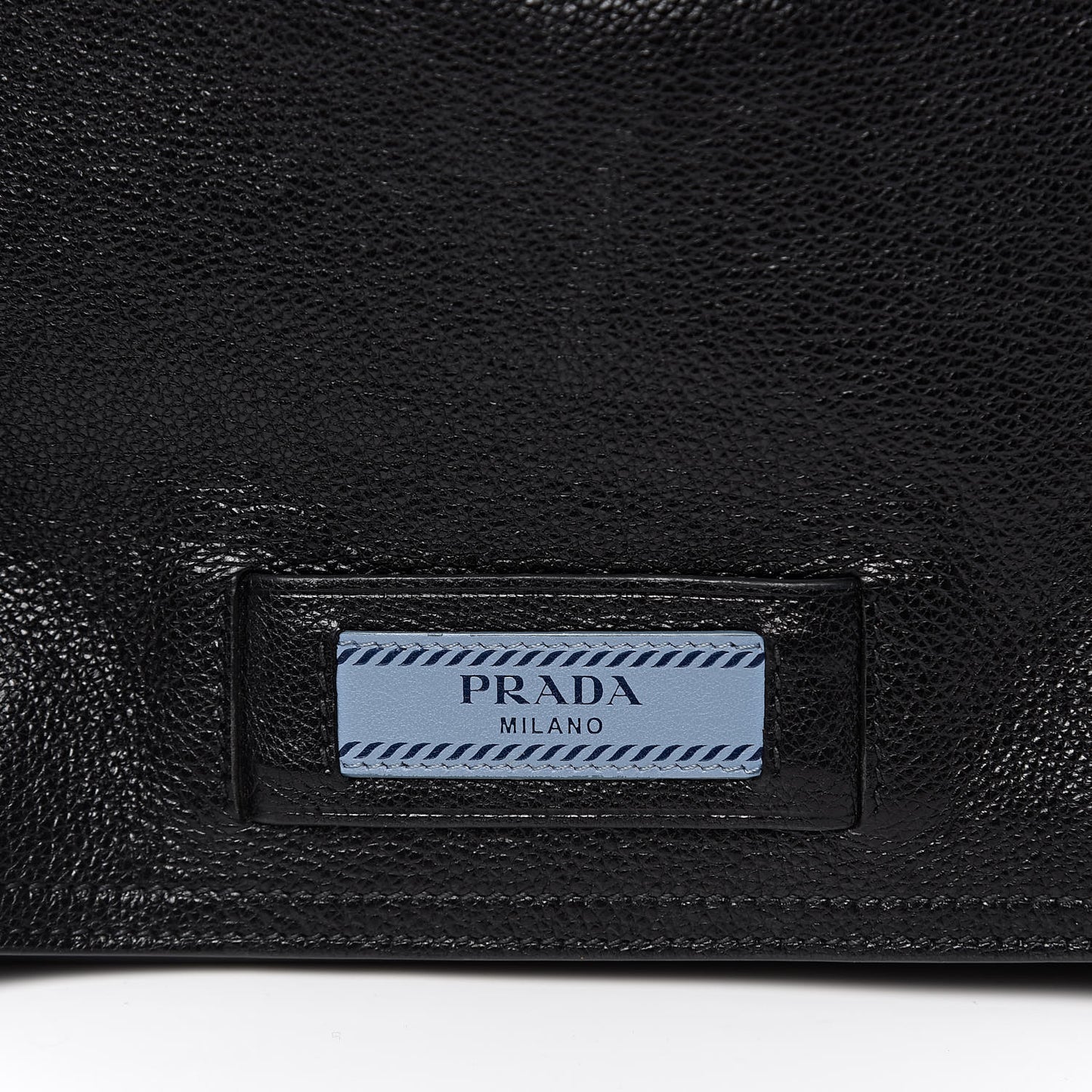 Glace Calf Etiquette Flap Black Astrale