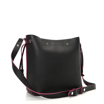 Louis Vuitton Calfskin Lockme Bucket Black 3 of 10