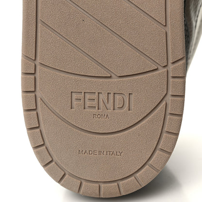Fendi Suede Vitello Womens Fendi Match Low Top Sneakers 38 Grigio Corda Fendi White White Ice 7 of 10