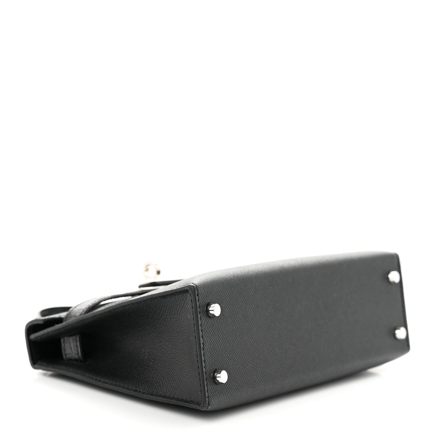 Madame Calfskin Shiny Alligator Mini Kelly Sellier Touch 20 Black