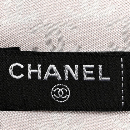 Chanel Silk CC Slim Bandeau Pink Ecru Black 3 of 3