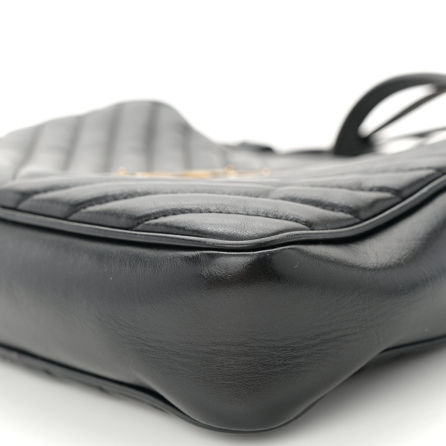 Calfskin Matelasse Monogram Lou Camera Bag Black