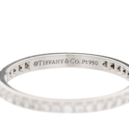 Tiffany Platinum Diamond .34ctw Soleste Eternity Band Ring 51 5.75 4 of 5