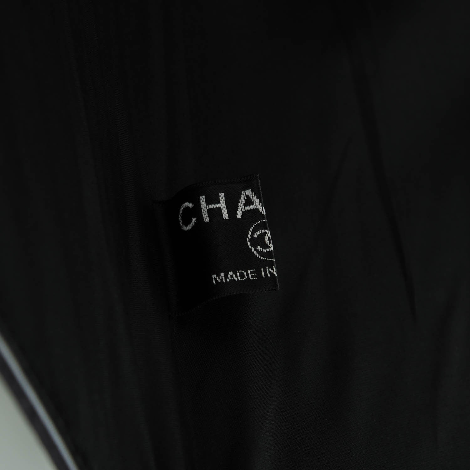 Chanel Nylon Camellia Umbrella Black White 7 of 10