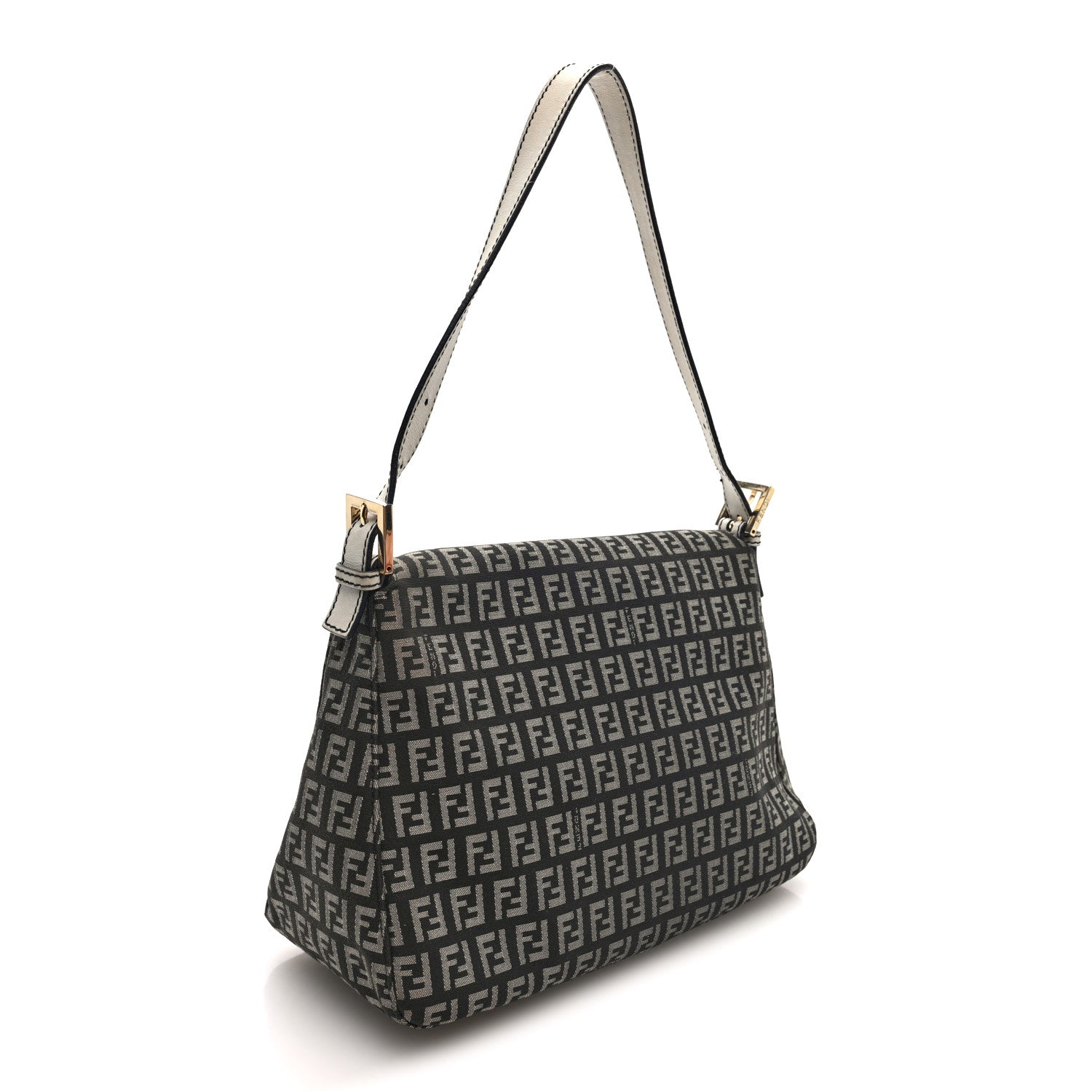Fendi Zucchino Vitello Mama Baguette White 3 of 9