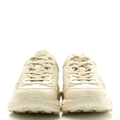 Gucci Calfskin Logo Womens Rhyton Sneakers 39 Ivory 2 of 10