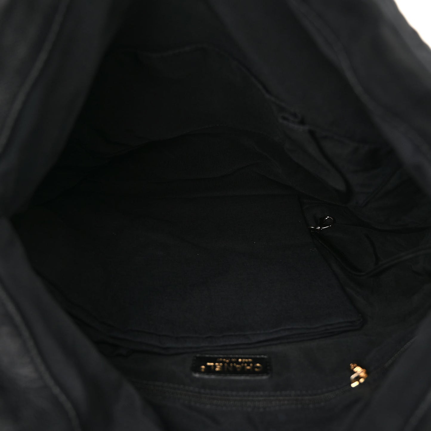 Calfskin Quilted Large Chain Me Hobo Black