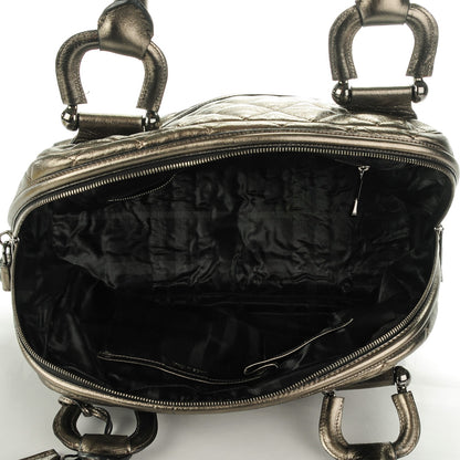 Burberry Metallic Quilted Westbury Tote Pewter 5 of 8