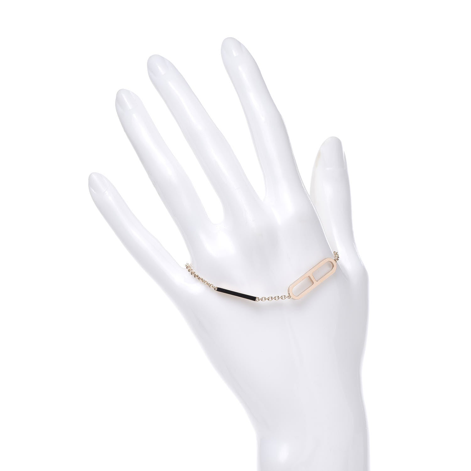 Hermes 18K Rose Gold PM Ever Chaine D'Ancre Bracelet SH 2 of 5