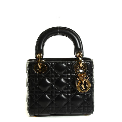 Christian Dior Lambskin Cannage Micro Lady Dior Black 1 of 9