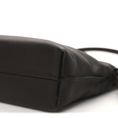 Loewe Calfskin Mini Flamenco Knot Clutch Chocolate 9 of 9