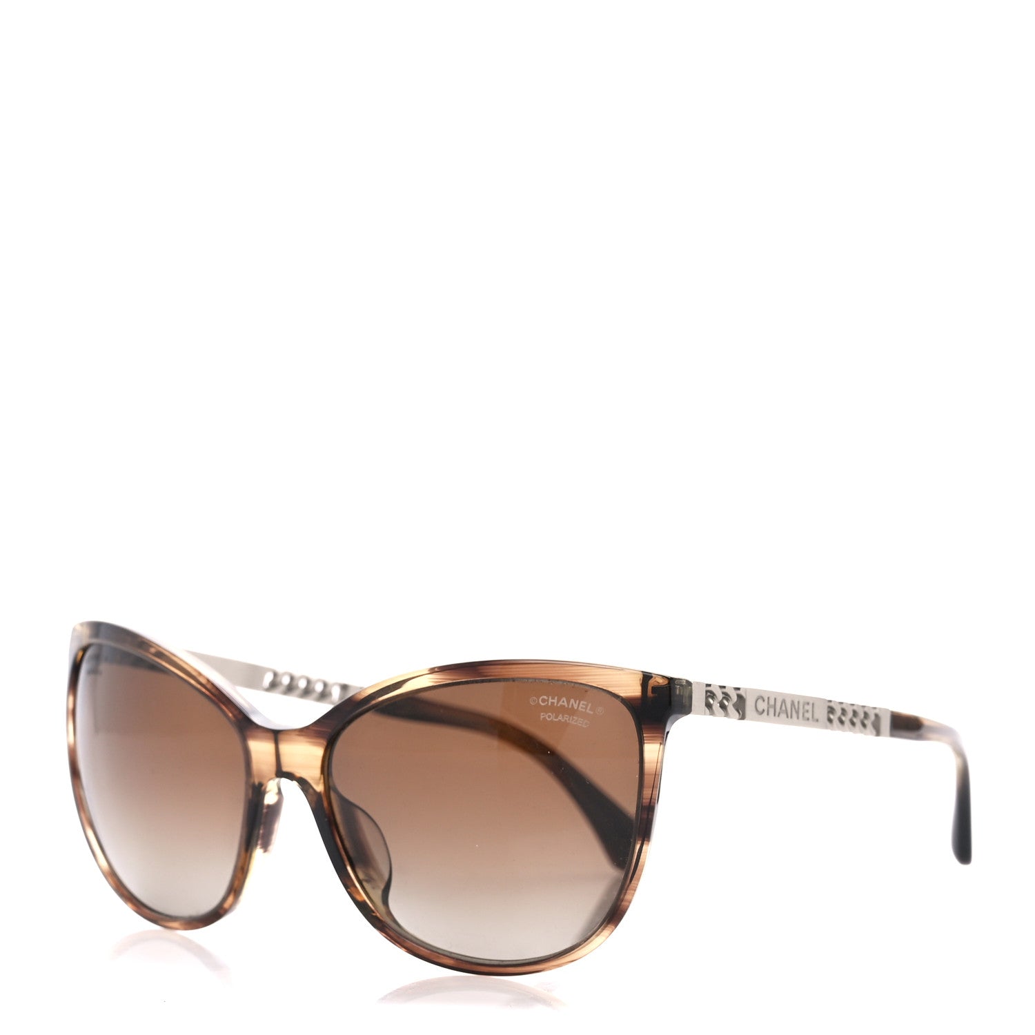 Chanel Chain Polarized Sunglasses 5352-A Brown 1 of 8