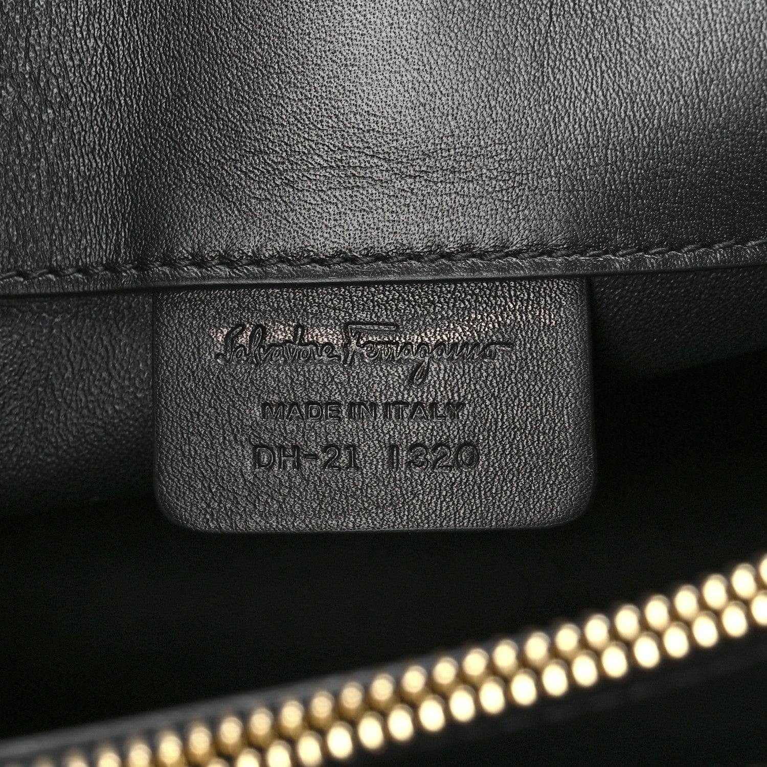 Salvatore Ferragamo Calfskin Woven Small Studio Top Handle Bag Tan Black 6 of 13