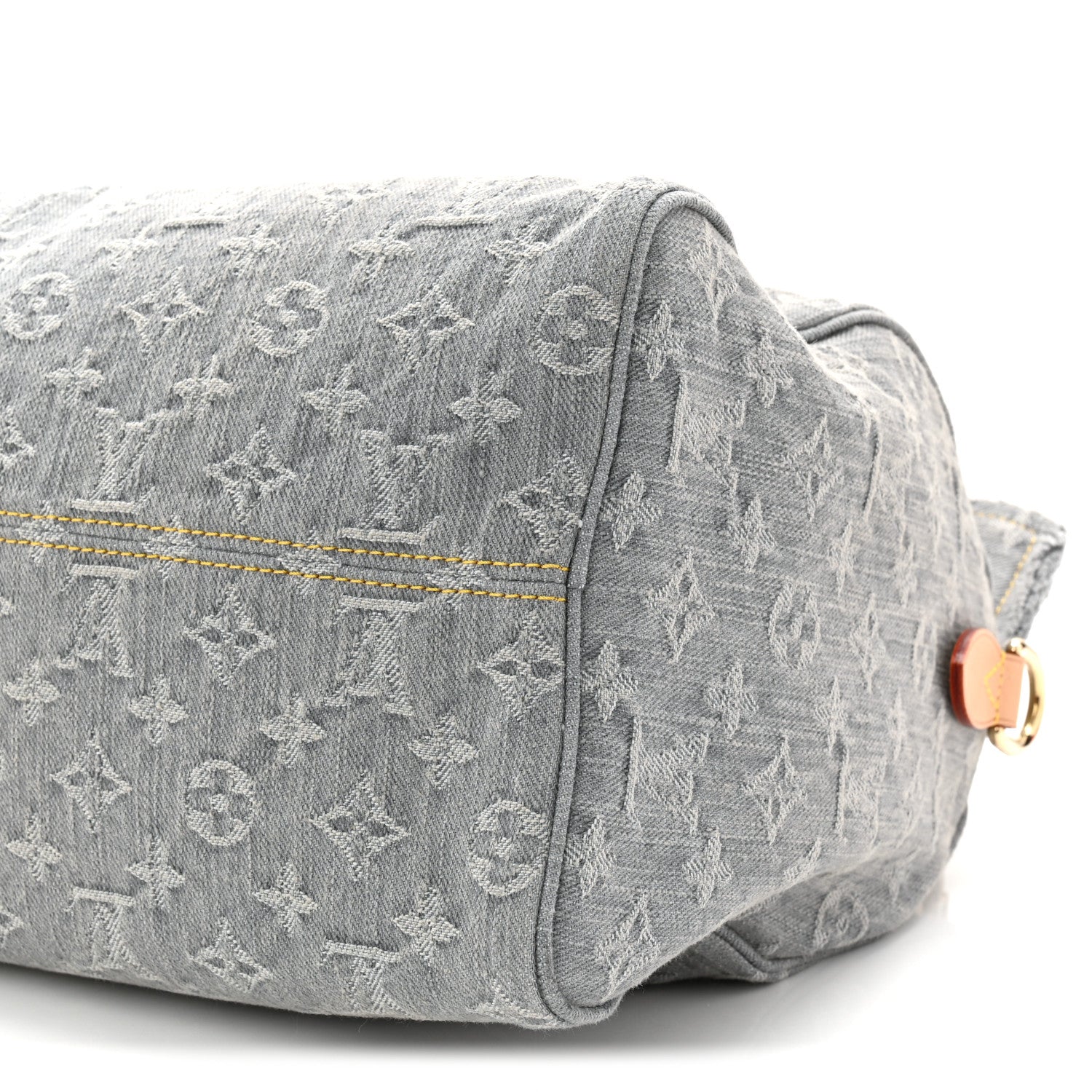 Louis Vuitton Monogram Denim Speedy Soft 30 Washed Gray 9 of 9