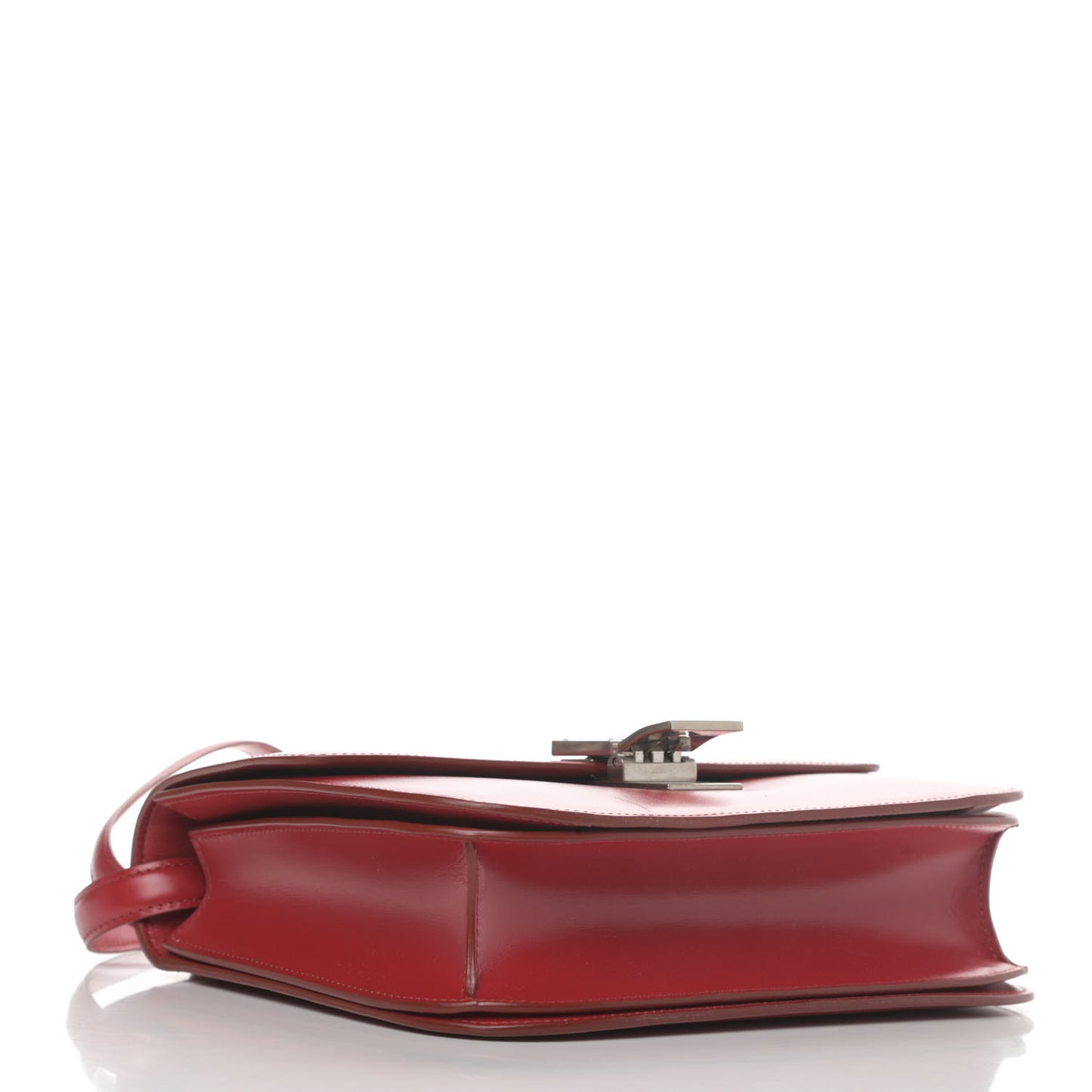Box Calfskin Medium Classic Box Flap Bag Red