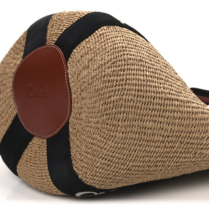 Chloe X MIFUKO Raffia Large Woody Basket Bag Black Beige 9 of 9