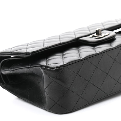 Chanel Lambskin Quilted Medium Double Flap Black 9 of 10
