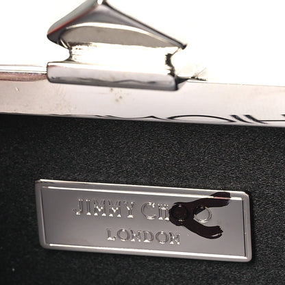 Jimmy Choo Satin Crystal Box Clutch Black 6 of 9