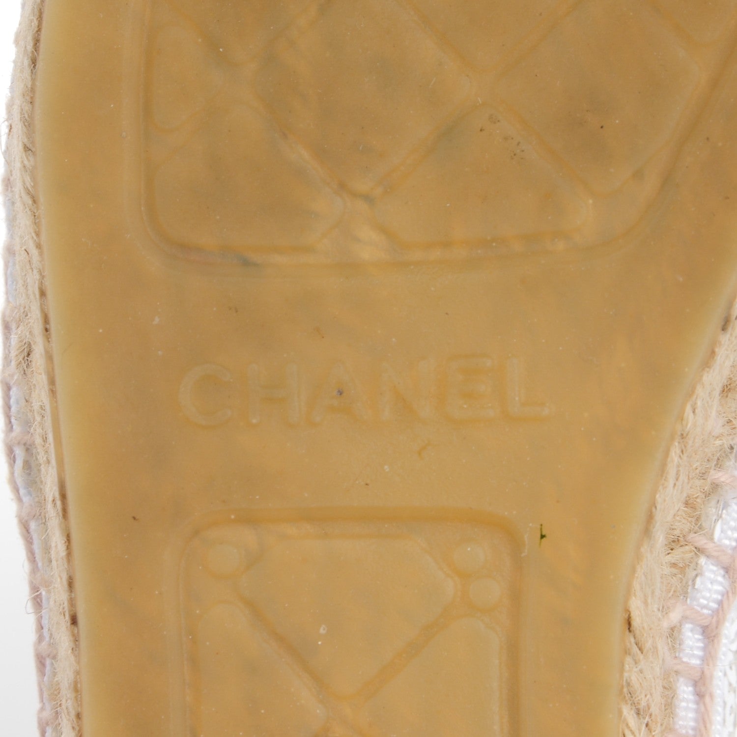 Chanel Patent Sequin CC Espadrilles 38 White 6 of 9