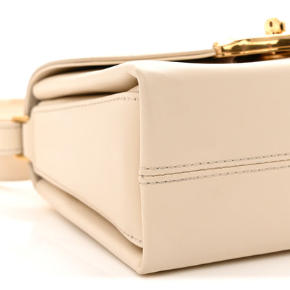 Mulberry High Gloss Calfskin Lana Small Top Handle Eggshell 8 of 11