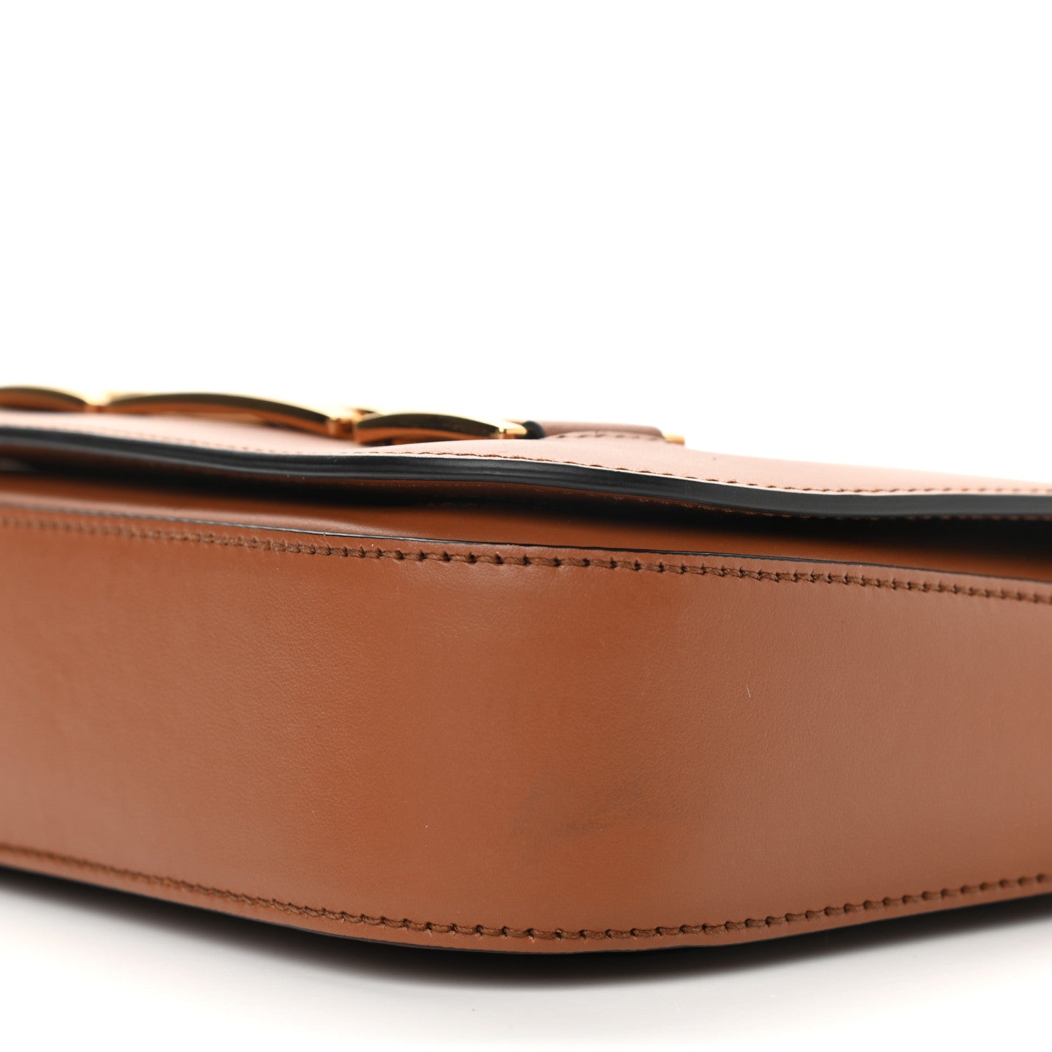 Prada City Calf Flap Shoulder Bag Cognac 10 of 11