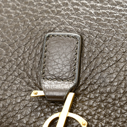 Saint Laurent Grained Deerskin Bea Tote Light Musk 29 of 29