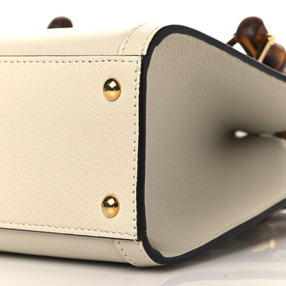 Gucci Wonka Grain Calfskin Mini Diana Tote Bag Mystic White 9 of 9