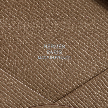 Hermes Epsom Calvi Card Case Etoupe 7 of 10