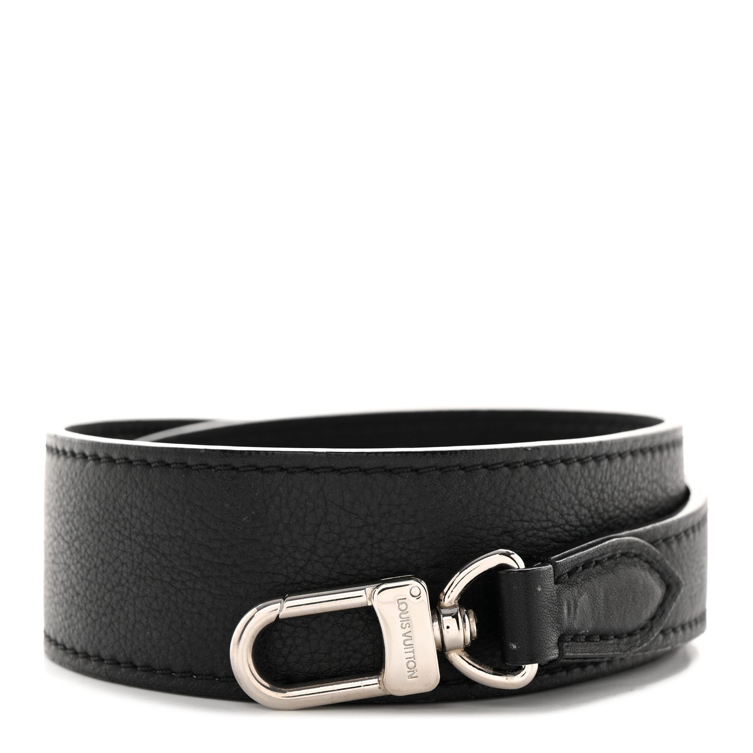 Louis Vuitton Calfskin Montaigne Shoulder Strap Black 1 of 6
