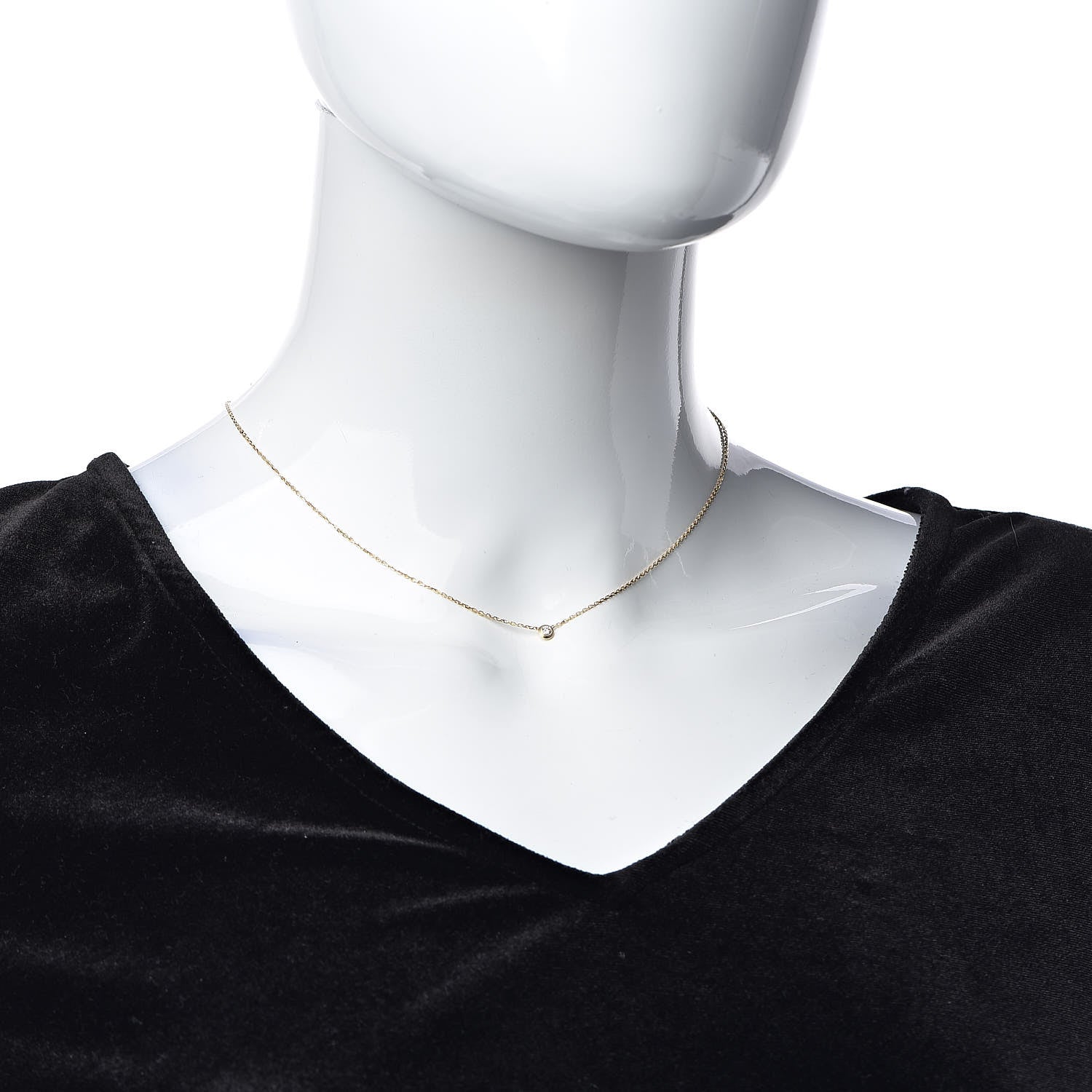 Cartier 18K Yellow Gold Diamond XS D'Amour Pendant Necklace 3 of 8