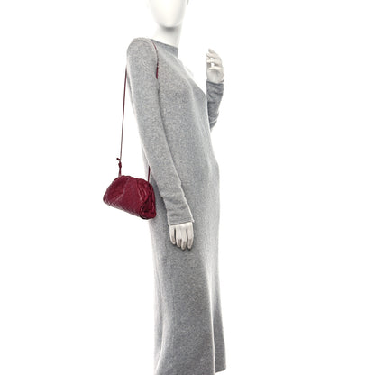Bottega Veneta Nappa Intrecciato The Mini Pouch Amaranto 2 of 9