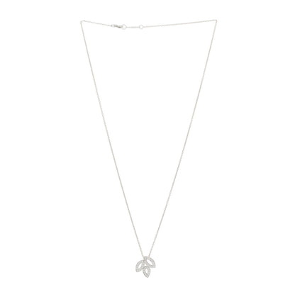Harry Winston Platinum Diamond Small Lily Cluster Pendant Necklace 2 of 5