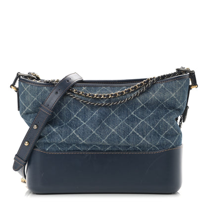 Chanel Denim Calfskin Medium Gabrielle Hobo Blue 1 of 16