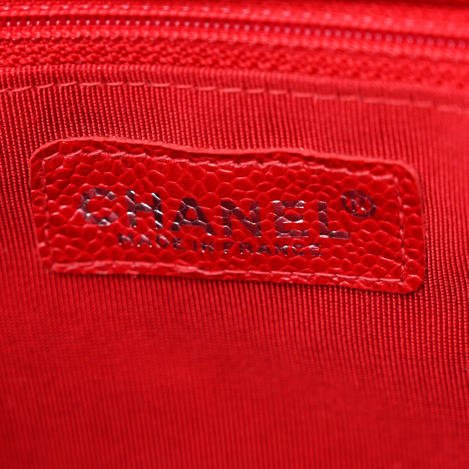 Chanel Caviar Shoulder Bag Red 6 of 13