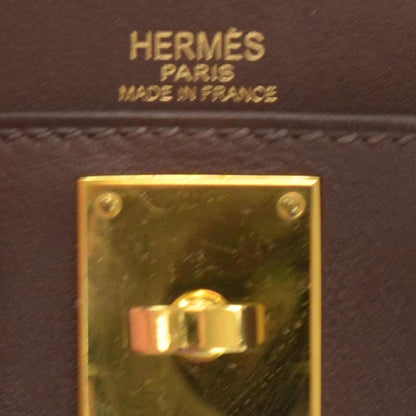 Hermes Swift Kelly Longue Pochette Chocolate 7 of 8