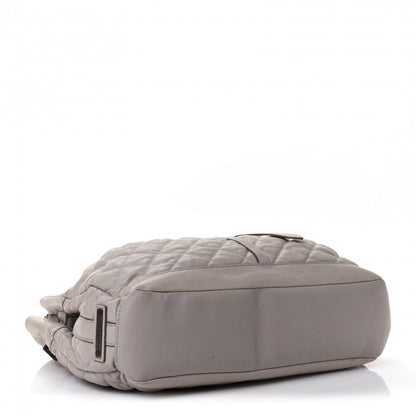 Burberry Lambskin Quilted Medium Enmore Hobo Grey 3 of 4