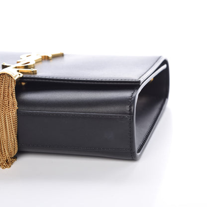 Saint Laurent Smooth Calfskin Small Classic Monogram Kate Tassel Satchel Black 11 of 11